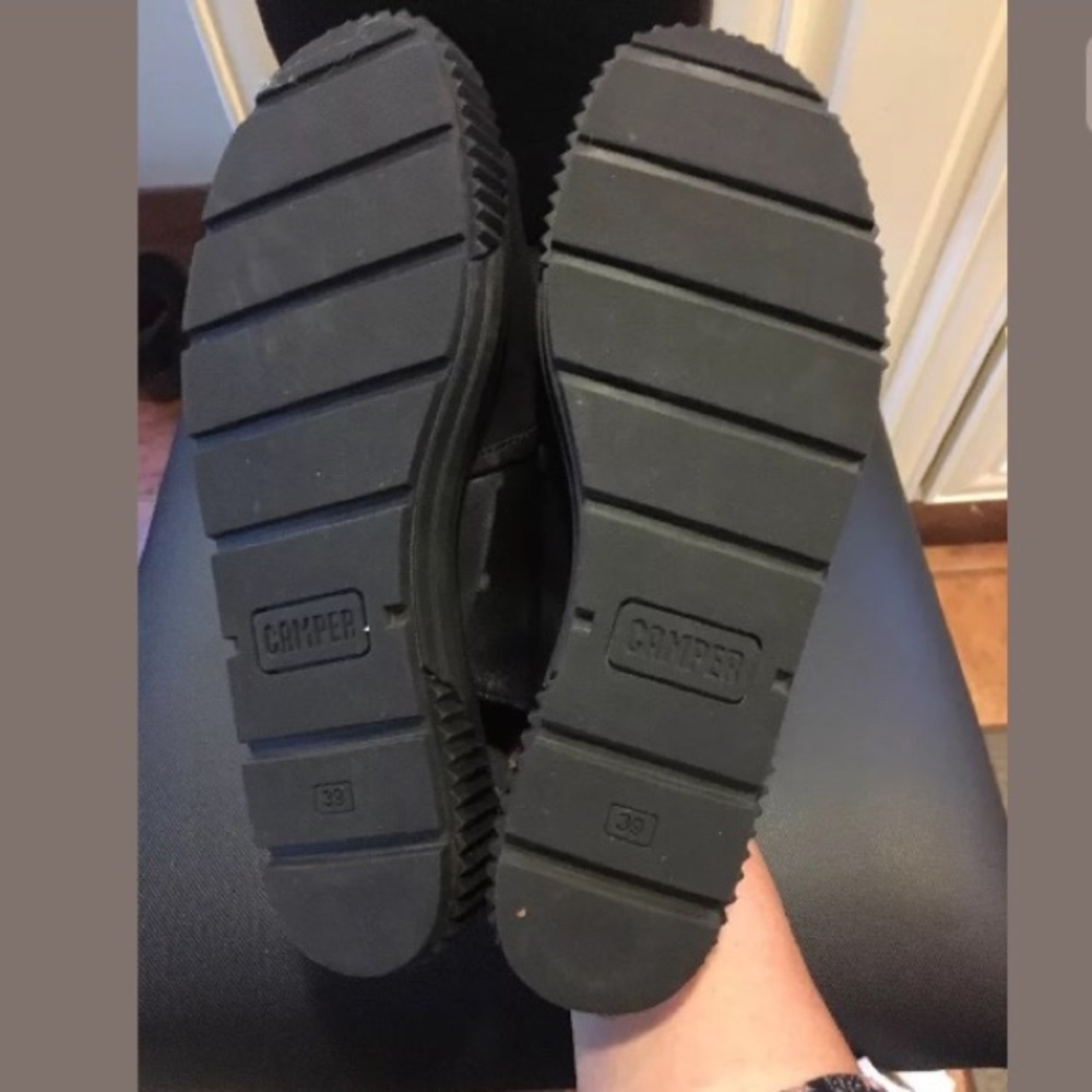Camper Women's Black Suede Open-Toe Slingback Sandals - Picture 6 of 8